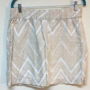 Banana republic linen/cotton blend lined skirt EUC